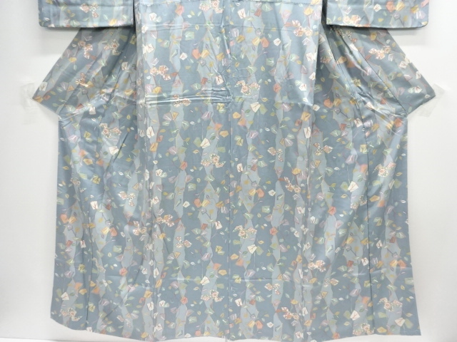  枝葉模様小紋着物